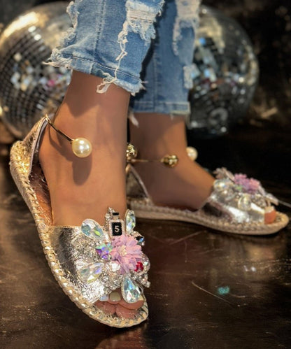 Fashion Zircon Best Floral Silver Walking For Splicing Sandals