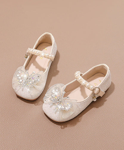 Soft 2025 Silver New Zircon Nail Princess Shoes Sole Bead