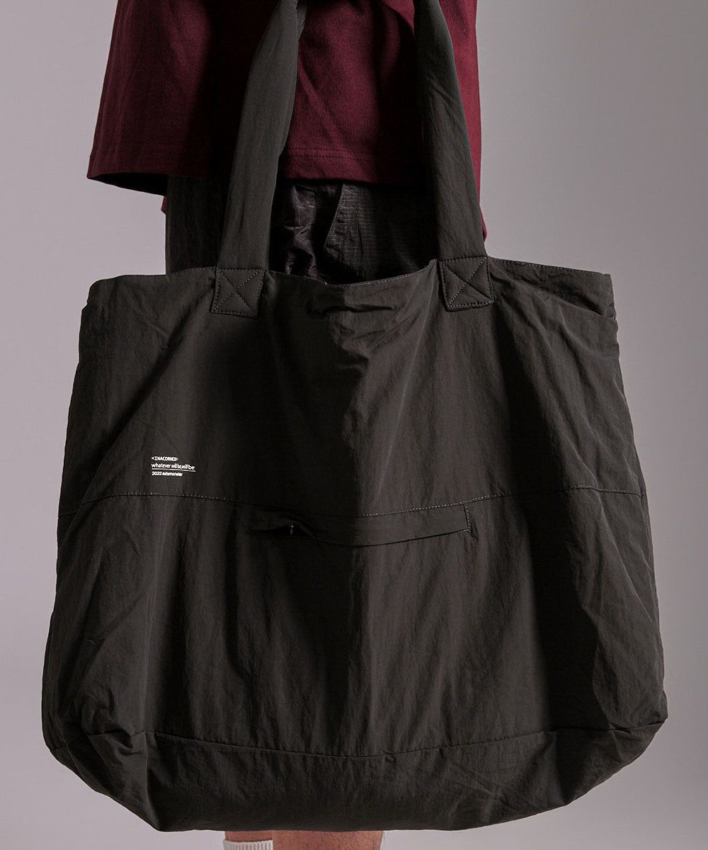 Capacity Grayish Green Simple Satchel Handbag Large Bag