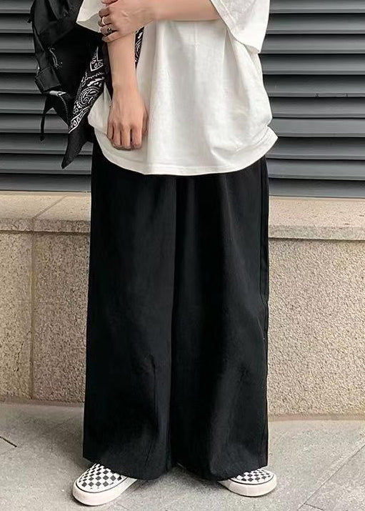 Pants Wide Simple Mens Cotton Green Solid Leg