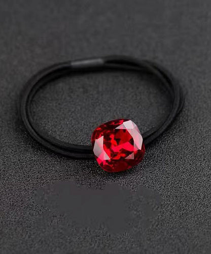 Red Hand Hair Crystal Woven Zircon Tie Simple
