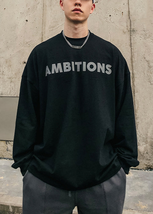 O-Neck Shirt Letter Spring Cotton T Mens Solid Simple Red