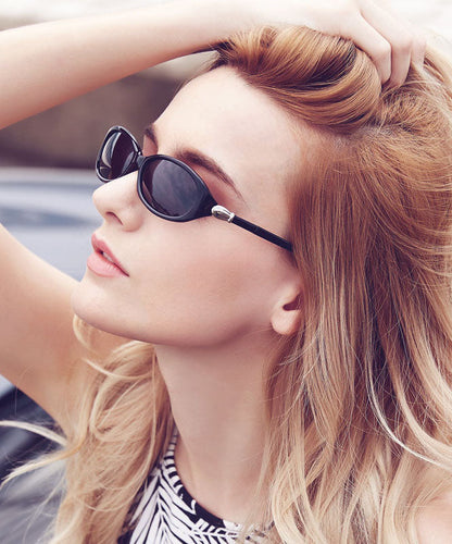 Skinny Red Polarized Small Frame Sunglasses XS1056