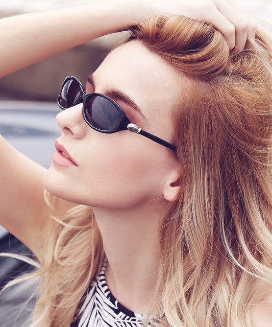 Skinny Red Polarized Small Frame Sunglasses XS1056