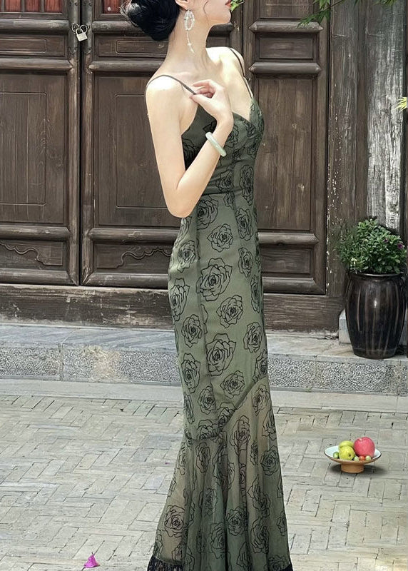 Fit Strap Lace Blackish Spaghetti Neck Green V Patchwork Slim