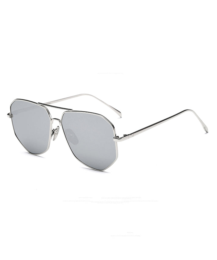 Style Blue Round Face Polarized Anti UV Sunglasses For Women XS1040