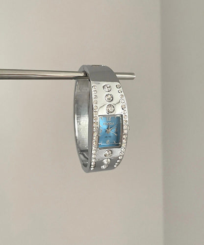 Alloy Glass Organic Silk Style Watches Zircon