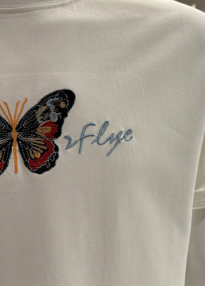 Summer Mens Embroideried Black T O-Neck Stylish Shirt