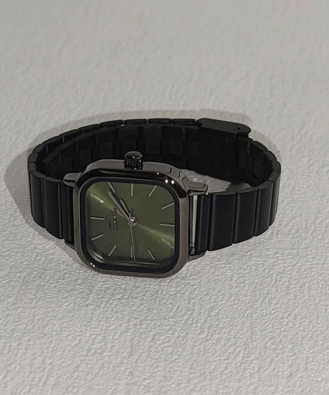 Stylish Blue Square Stainless Watches Steel Waterproof