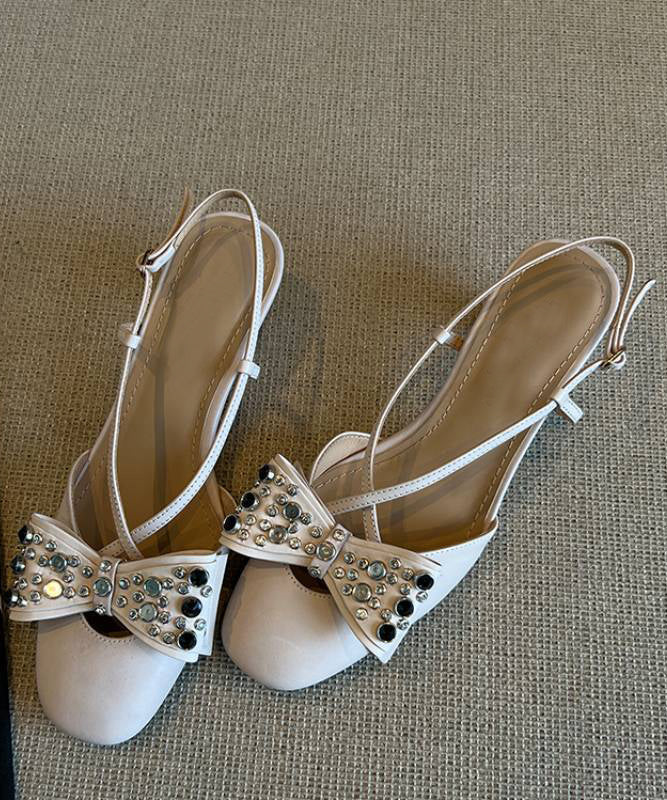 Splicing Cross Bow Sandals Stylish Strap Blue Suede