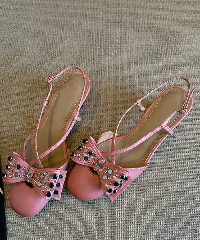 Splicing Cross Bow Sandals Stylish Strap Blue Suede