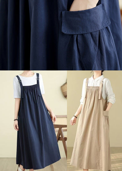 Cami Large Dress Loose Exra Hem Navy Summer Stylish