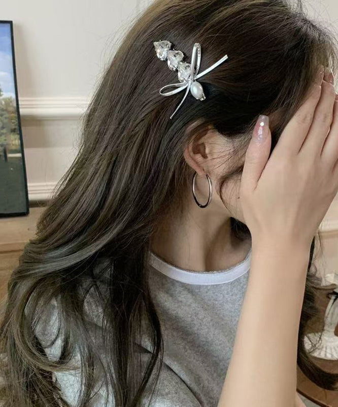 Stylish Silk Hairpin Zircon Alloy Love