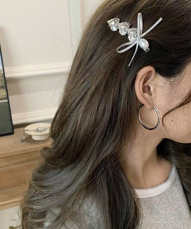 Stylish Silk Hairpin Zircon Alloy Love