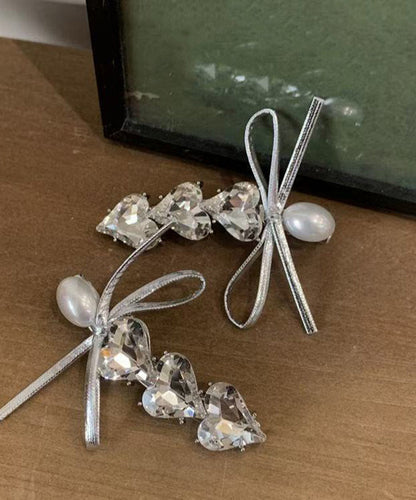 Stylish Silk Hairpin Zircon Alloy Love