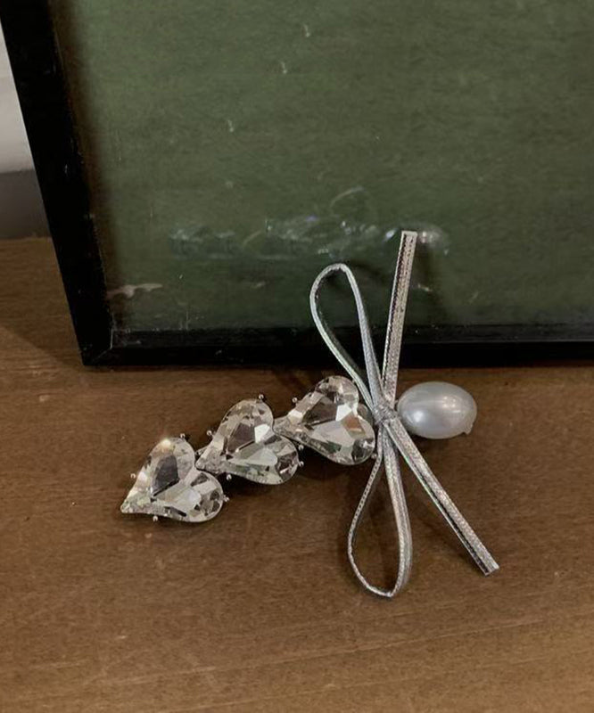 Stylish Silk Hairpin Zircon Alloy Love