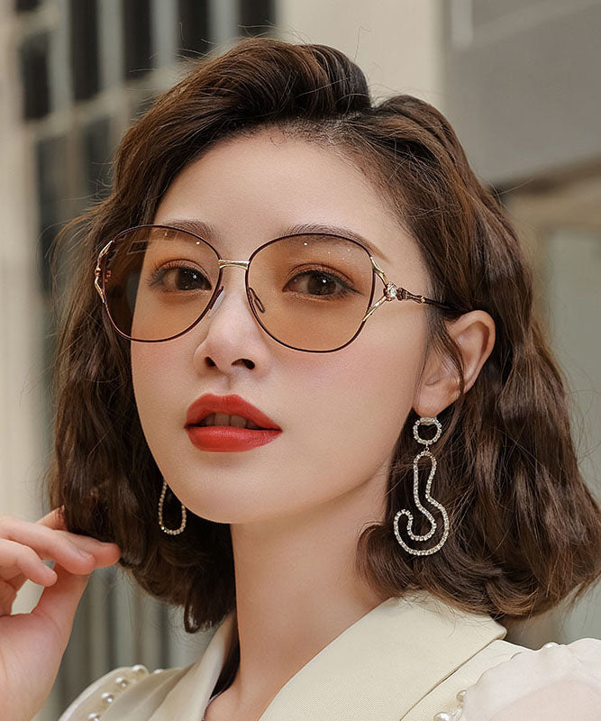 Summer Brown Large Face Color Changing Sunglasses XS1059