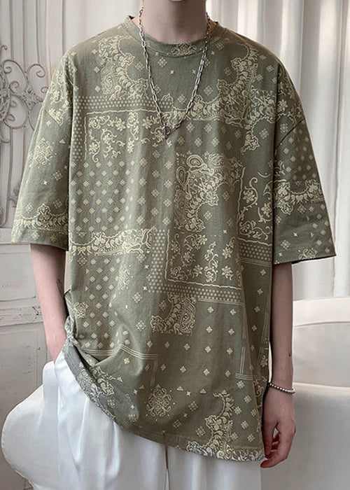 Unique Men Original Cotton T Black Half Print Shirts Design