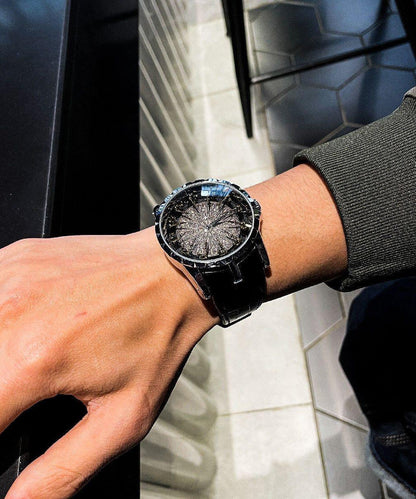 Stainless Steel Quartz Unique Gold Movement Watches