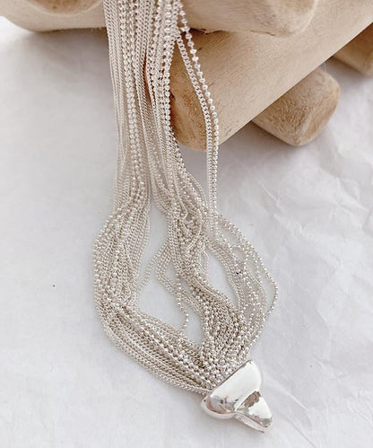 Silver Chain Bracelet Silk Unique 925