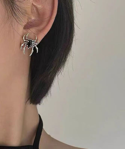 Earrings Overgild Copper Silk Spider Unique Stud