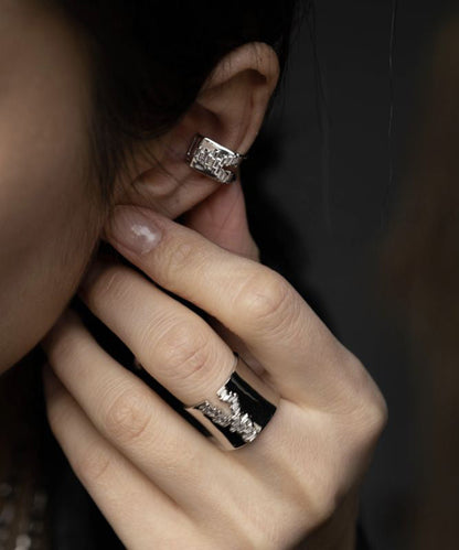 Zircon Earrings Copper Tassel Drop Unique Overgild Silk