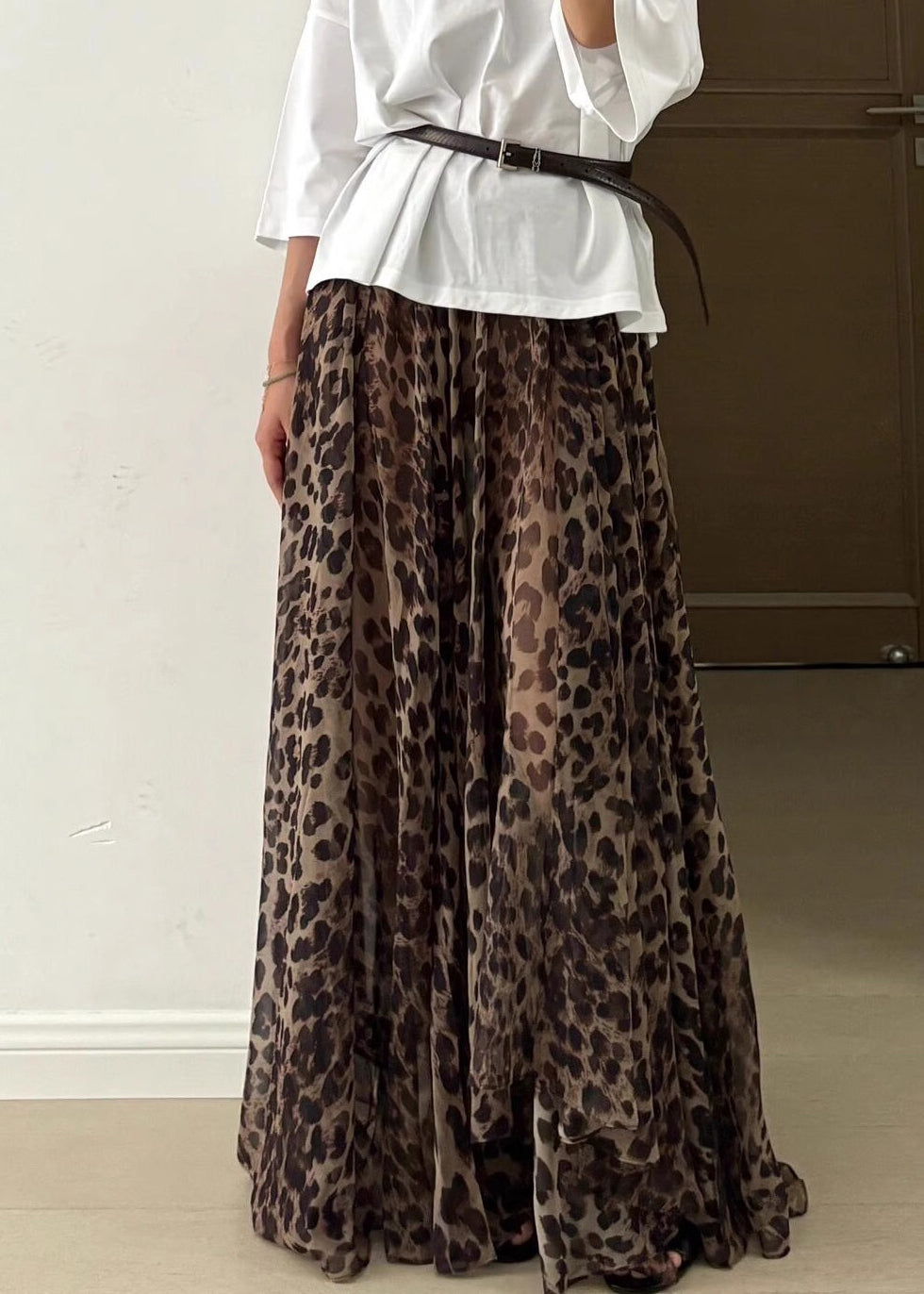 Wearing Method Style Dress Vacation Print And Two Skirt Leopard