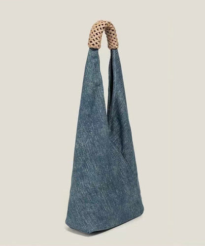 Shoulder Asymmetrical Blue Bags Denim Design Vintage