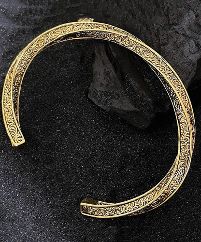 Vintage Gold Antique Gold Bangles Two Piece Set QD036