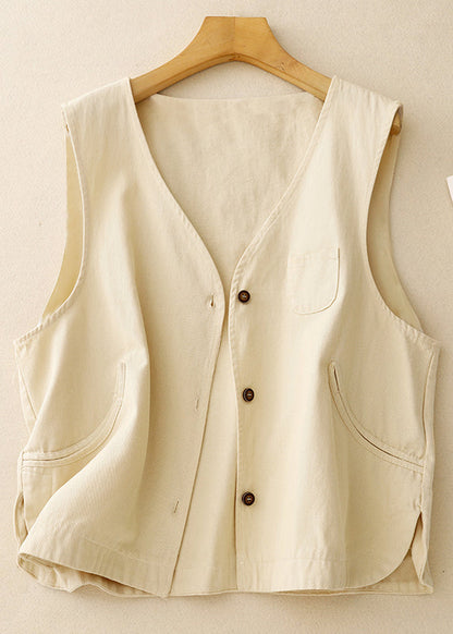 Purple Oversized Vintage Cotton Vest Spring