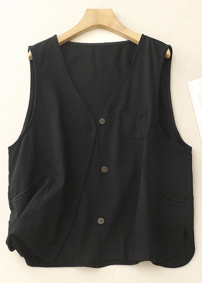 Purple Oversized Vintage Cotton Vest Spring