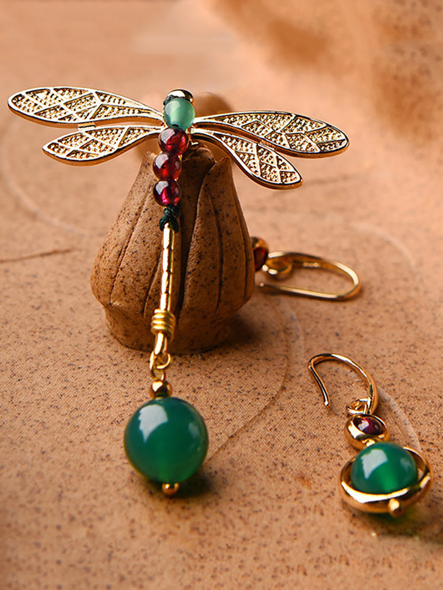 Vintage Irregular Ethnic Dragonfly Women Earrings RR016