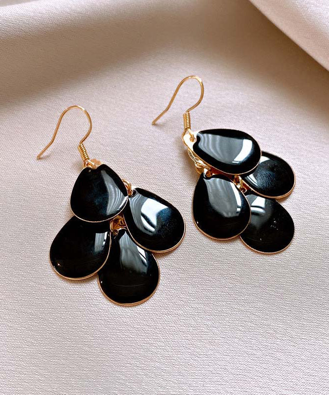 Blue Drop Drip Glazed Overgild Vogue Tassel Copper Water