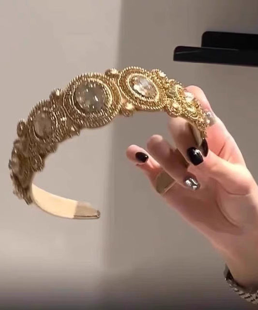 Cloth Vogue Hairpin Alloy Zircon Coffee