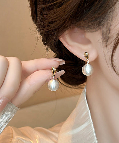 Earrings Gold Drop Alloyv Copper Ball Vogue