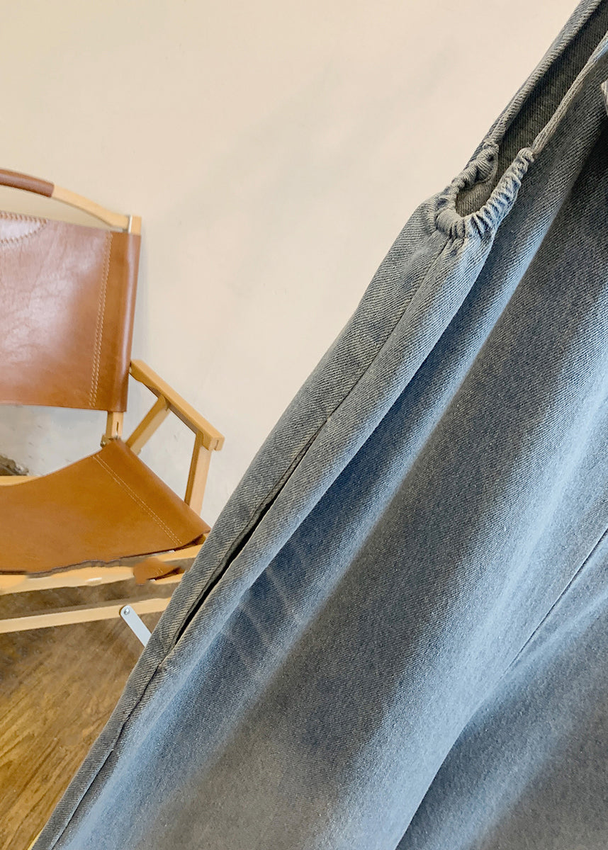 Women Patchwork Bow Denim Summer Blue Jumpsuits