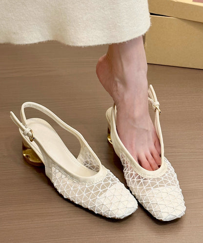 Splicing Brown Women Sandals Comfy Chunky