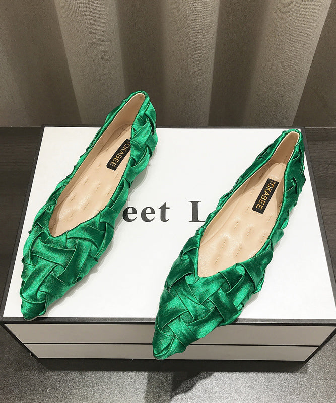 Comfy Pointed Flat Soft Women Apricot Toe Shoes