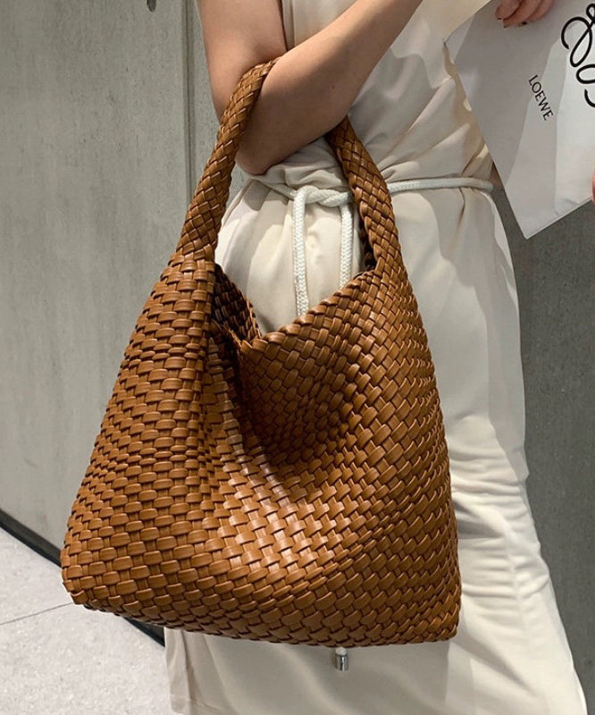 Faux Shoulder White Bag Capacity Leather Women Large