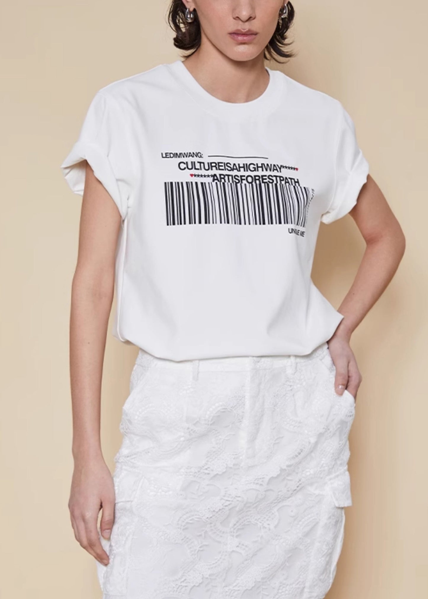 Print T Women O White Shirts Summer Cotton Neck