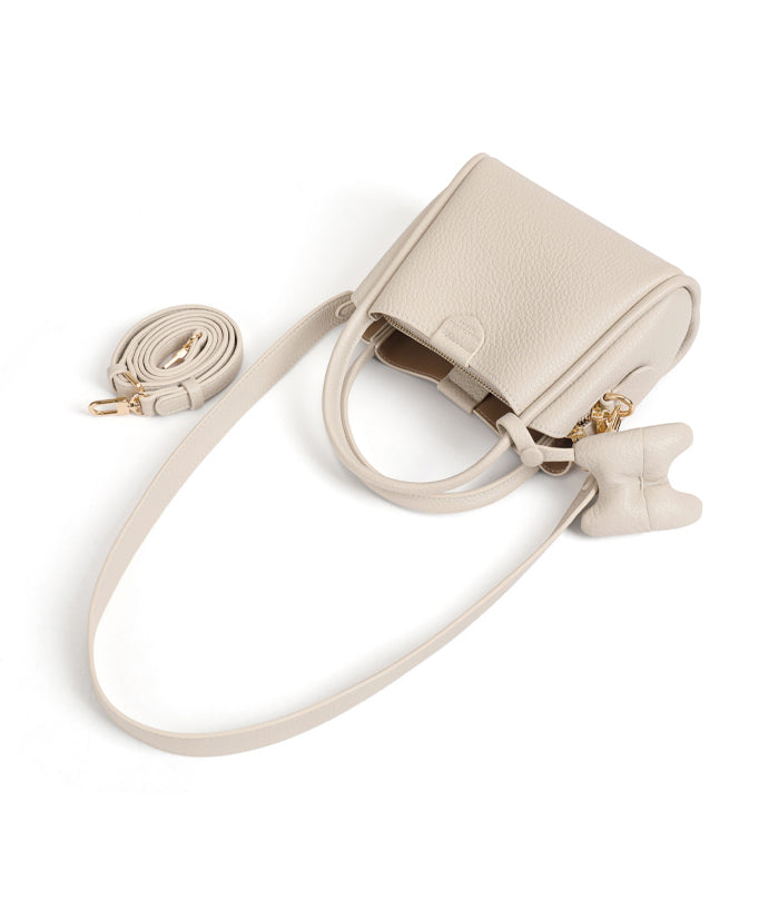 Versatile White Tote Leather Women Handbag Faux