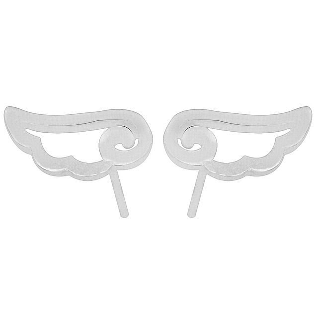 Silver Sterling Wings Earring