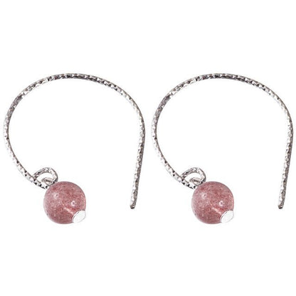 Faux Earring Sterling Crystal Silver Dangle