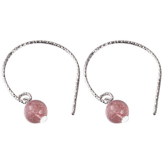 Faux Earring Sterling Crystal Silver Dangle