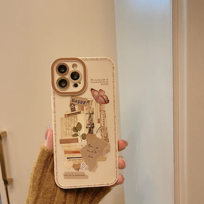Case Phone Retro Print