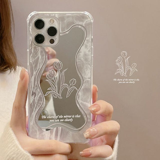 Mirrored Flower Phone Case