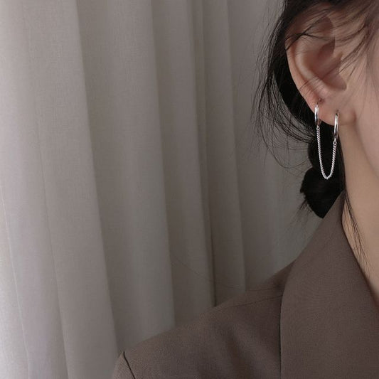 Piercing Earring Hoop Double