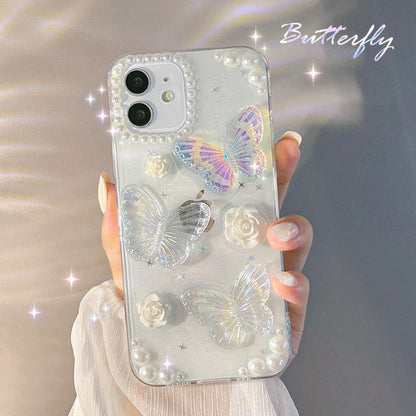 Butterfly Case Transparent Phone