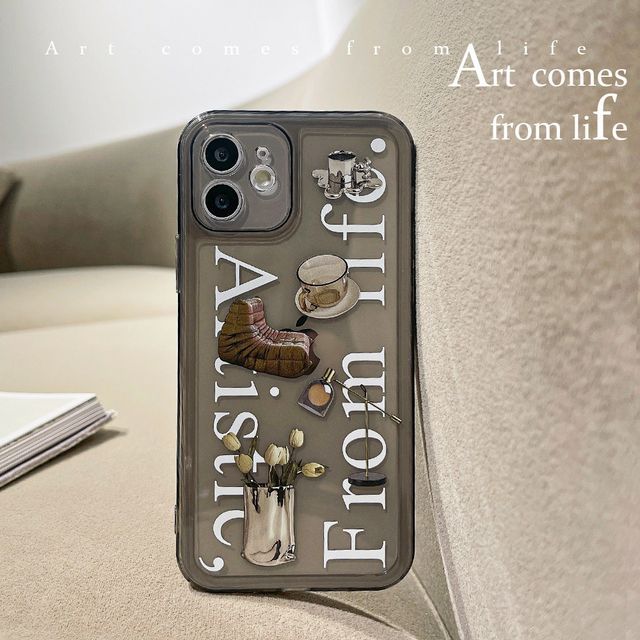 Transparent Case Phone Lettering