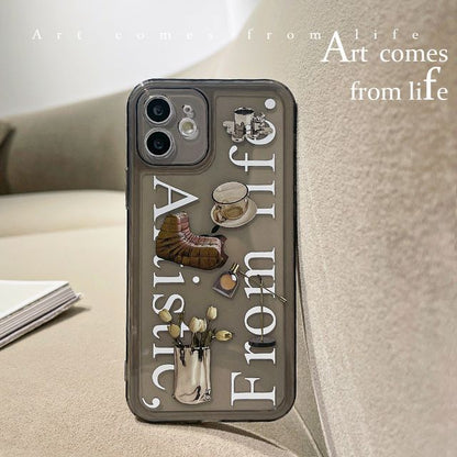 Transparent Case Phone Lettering